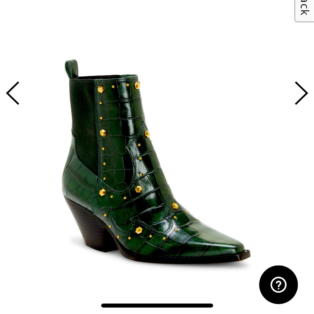 Vince Camuto Norley Croc-print Ankle Boots